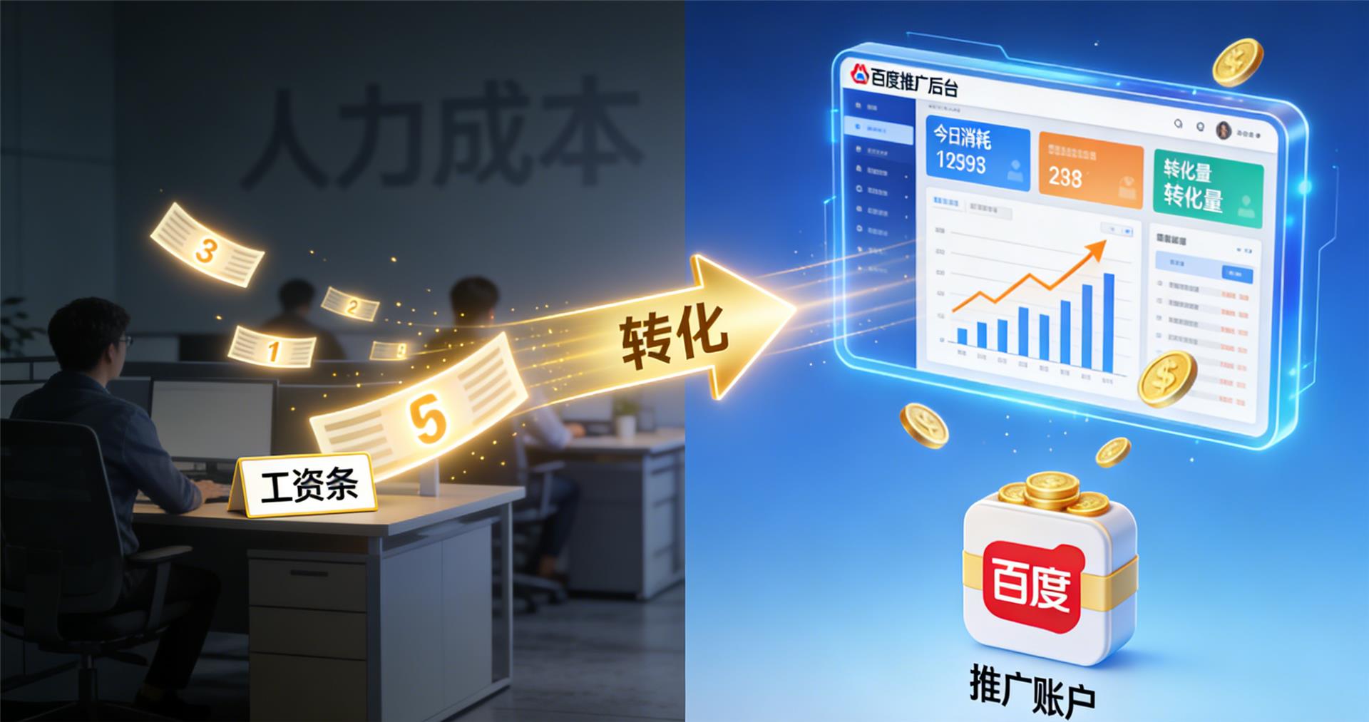 纯净网络科技百度推广代运营节约人力成本