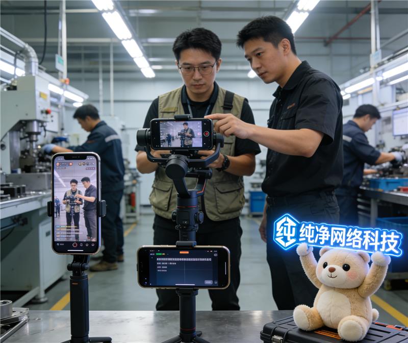 纯净网络科技短视频运营拍摄现场